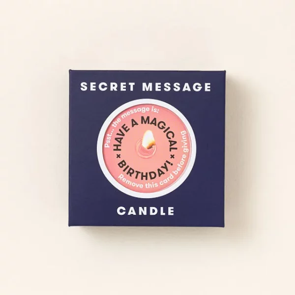 Magical Birthday Secret Message Candle