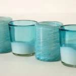 Mouth-blown Mexican Swirl Glasses - Set Of 4 1