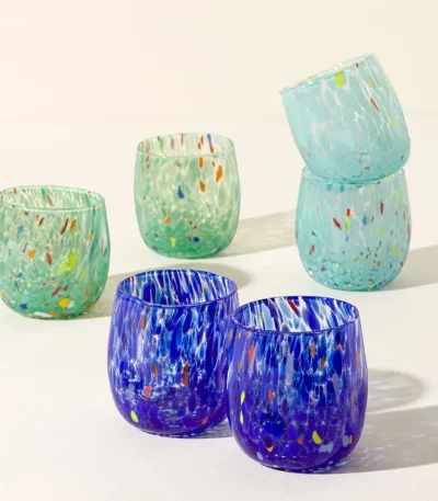 Murano Glass Tumblers - Set Of 2