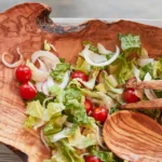 One Of A Kind Olive Wood Salad Bowl 3