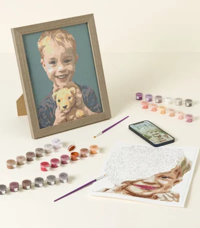 Paint By Numbers Framed Portrait Kit