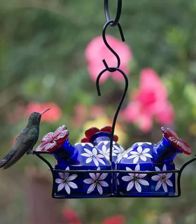 Painted Blossoms Hummingbird Feeder