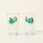 Pickles Playing Pickleball Pint Glass Set 3