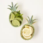 Pineapple Barcart Bowls - Set Of 2 1