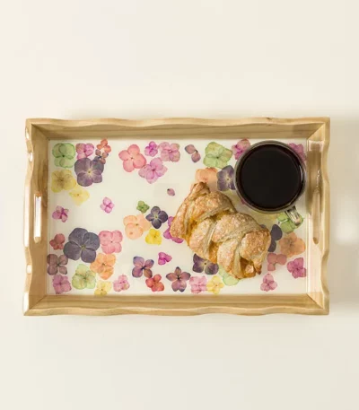 Pressed Flower Serving Tray