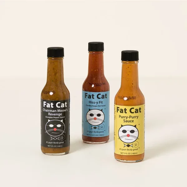 Purrfectly Spicy Hot Sauce Set