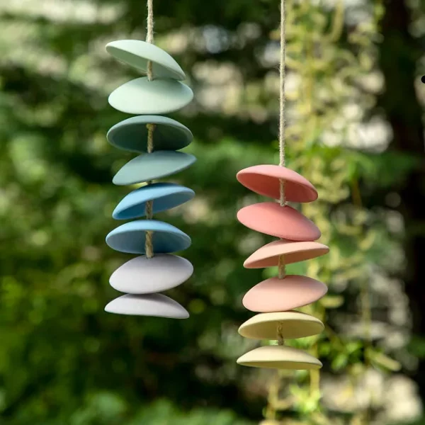 Rainbow Ceramic Chime Duo