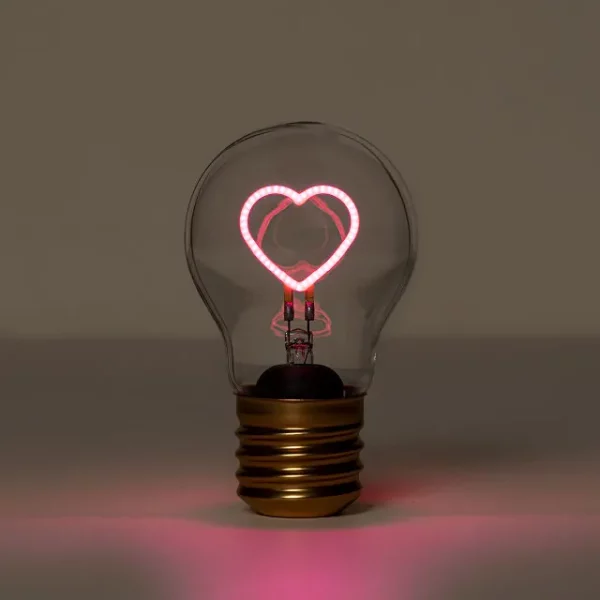 Rechargeable Cordless Magic Heart Light Bulb