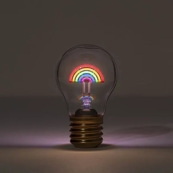 Rechargeable Cordless Magic Rainbow Light Bulb