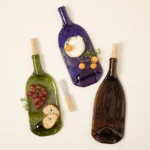 Recycled Wine Bottle Platter With Spreader 1