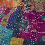 Repurposed Patchwork Silk Sari Tote 2