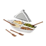 Rowboat Serving Bowl With Napkin Holder 2