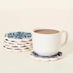 Scalloped Turkish Coasters - Set Of 6 1