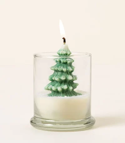 Snowfall Tree Candle