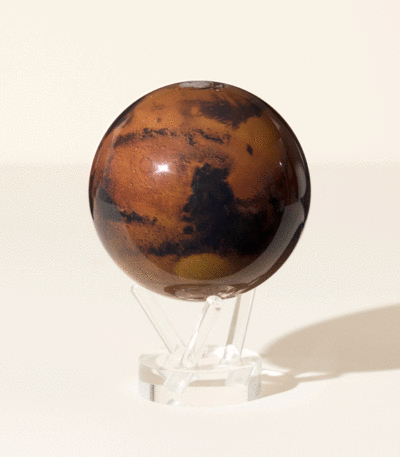 Spinning Mars Globe