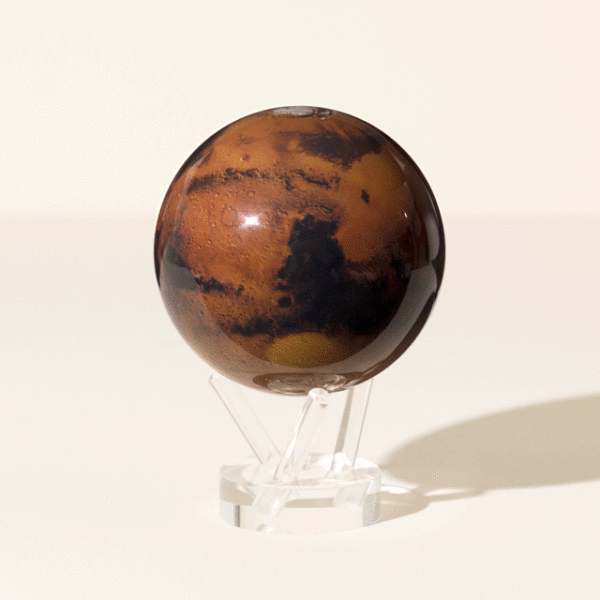 Spinning Mars Globe