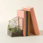 Stained Glass Terrarium Bookend