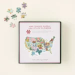 State Flower Usa Map Puzzle 2