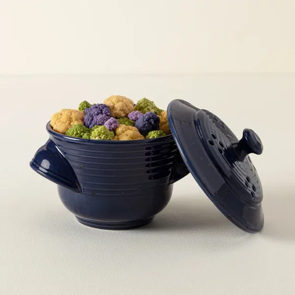 Stoneware Microwave Veggie Steamer