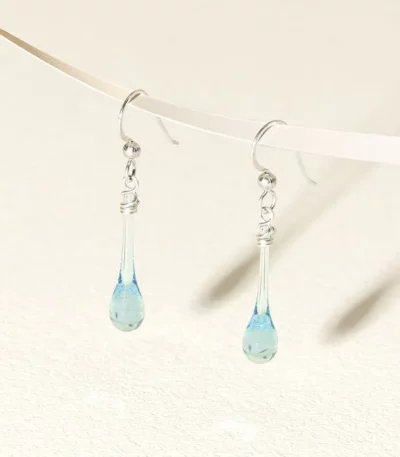 Sun-melted Glass Droplet Earrings