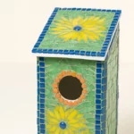 Sunflower Mosaic Birdhouse 2