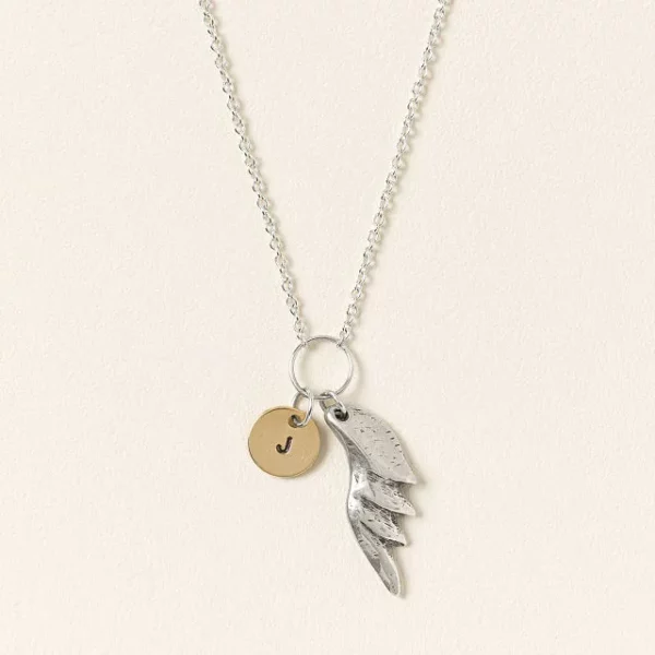 Take Flight Initial Necklace