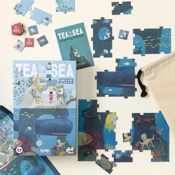 Tea By The Sea 3-in1 Puzzle & Storytelling Game