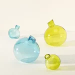 Tilted Blown Glass Bud Vase 1