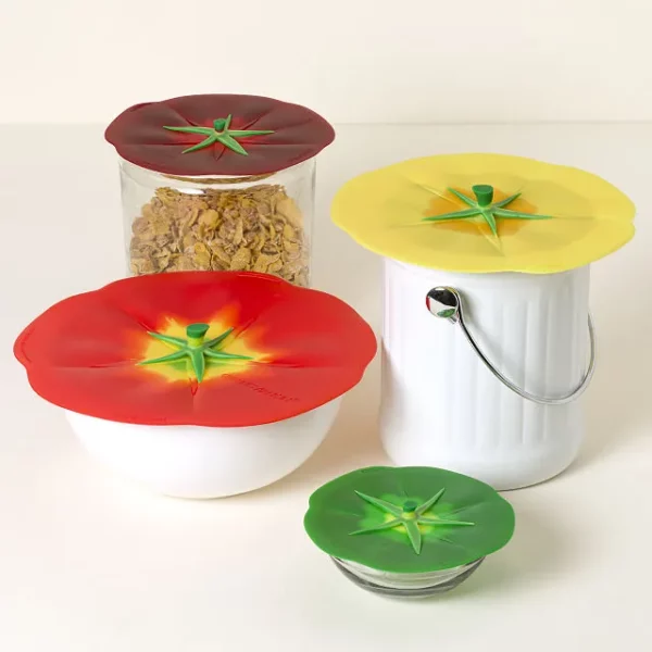 Tomato Airtight Bowl Covers - Set Of 4