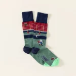 Touch Down Football Embroidered Socks 1