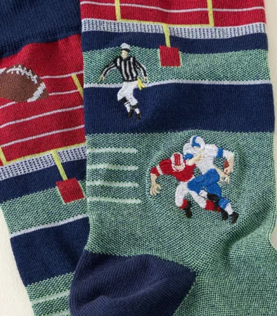 Touch Down Football Embroidered Socks