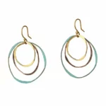 Trio Mixed Metals Earrings 1