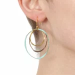 Trio Mixed Metals Earrings 2