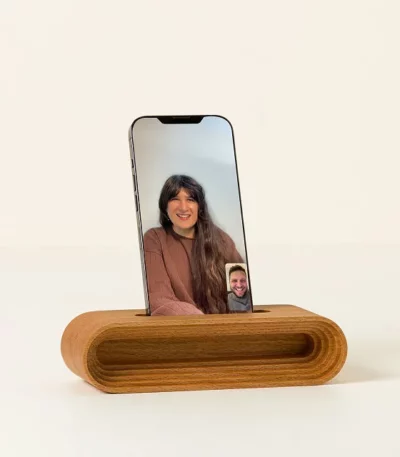 Video Chat Phone Stand And Amplifier