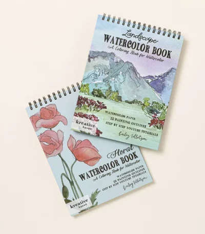 Watercolor Coloring Book With Tutorials