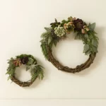 Winter Bloom Live Succulent & Cedar Wreath