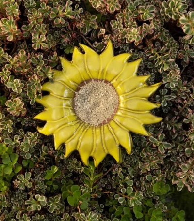 Yellow Sunflower Butterfly Feeder