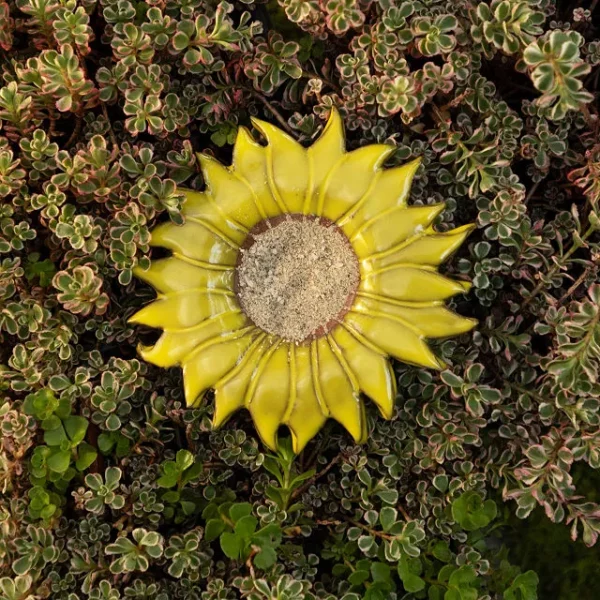 Yellow Sunflower Butterfly Feeder