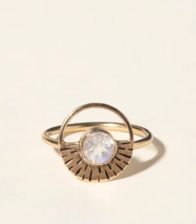 14k Gold Moonlight Ring