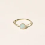 14k Gold Opal Dome Ring