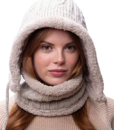 2-in-1 Cozy Plush Scarf & Hat