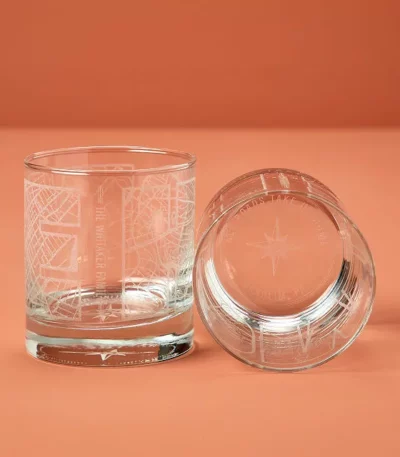 All Roads Take Us Home Map Glass Duo