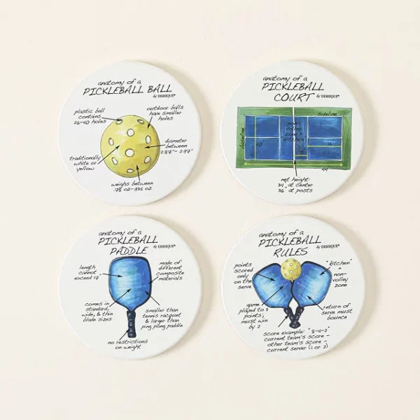 Anatomy Of Pickleball Coasters