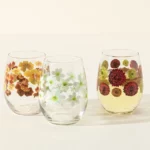 Birth Month Flower Printed Glass 3