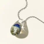 Blown Glass Jellyfish Necklace 1