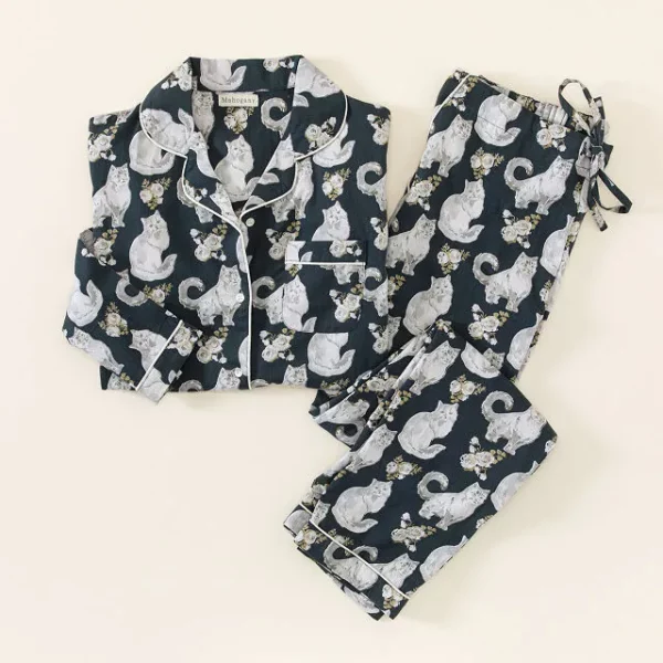 Catnap Flannel Pajama Set