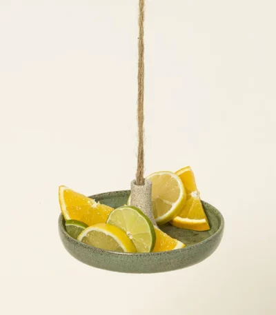 Ceramic Hanging Butterfly Feeder