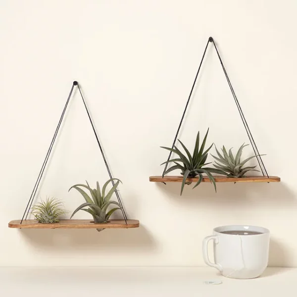 Cherry Wood Wall Swing Air Planter