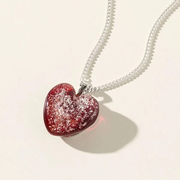 Cremation Memorial Heart Necklace