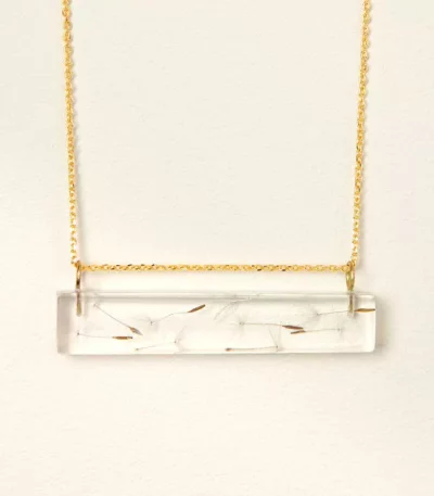 Floating Wish Dandelion Necklace